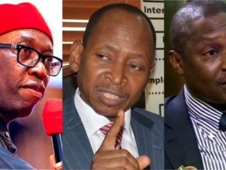 Delta State governor Ifeanyi Okowa Accountant General of the Federation Ahmed Idris and Nigerias Attorney General Abubakar Malami new 710x400 1