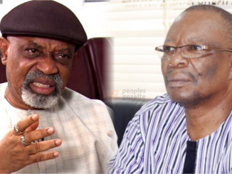 Minister for Labour and Employment Chris Ngige and ASUU Chairman Emmanuel Osodeke