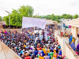 Cross section of ADC supporters and new members at the defection rally in Sokoto State on Sunday 768x512 1