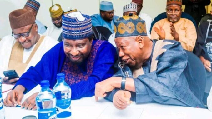 Ganduje and barau at stakeholder meeting in abuja 768x533
